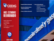 Tablet Screenshot of cedig.mx